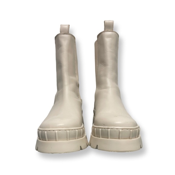 Steve Madden Barclay Chunky Heeled Boot Women’s 8.5 Bone - Picture 3 of 11